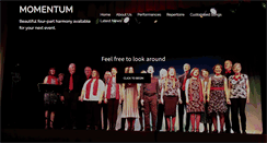 Desktop Screenshot of momentumchoir.com